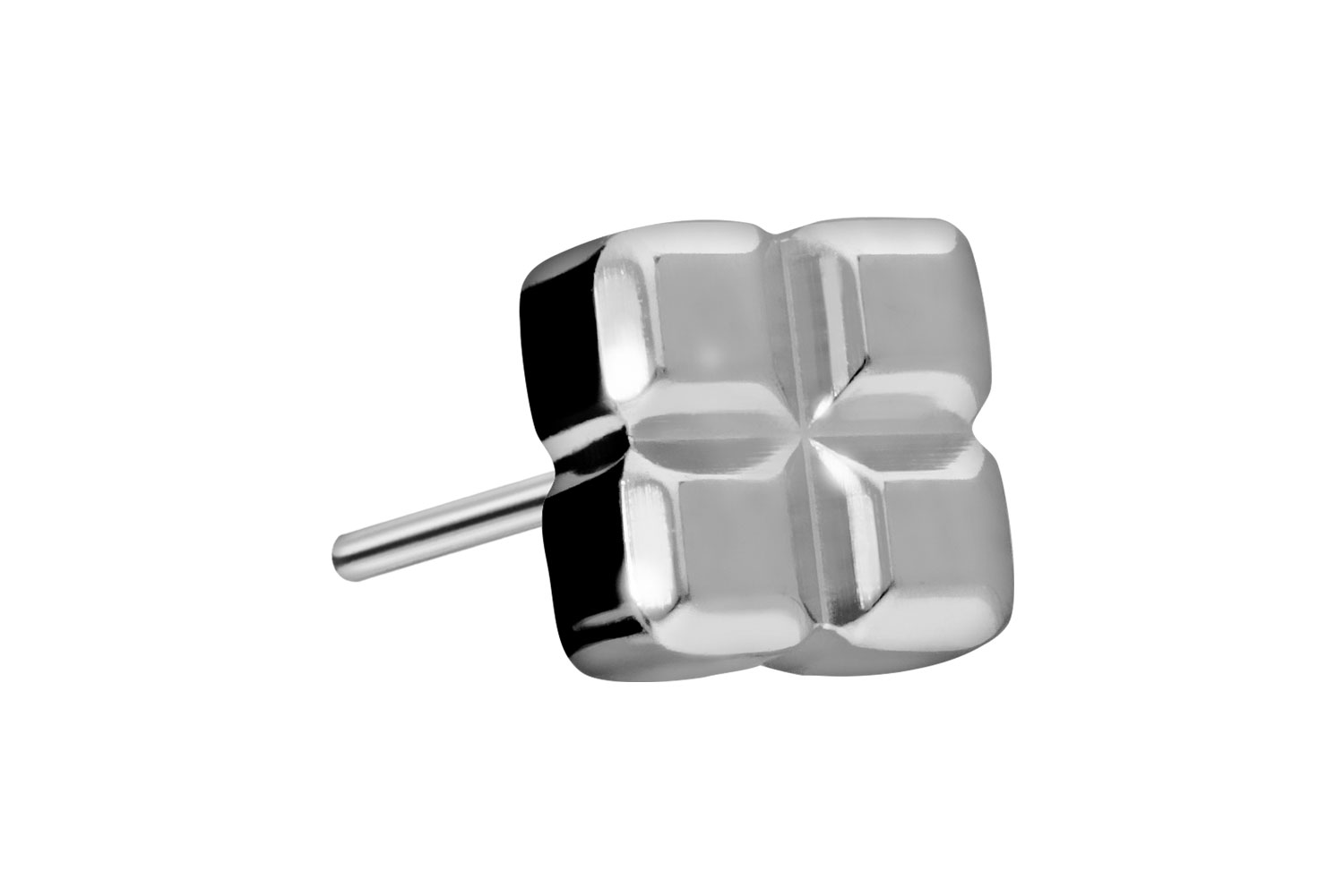 Titan Aufsatz mit Push Pin QUADRAT ++SALE++ von Piercingline